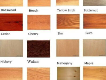 Different types of wood for furniture
